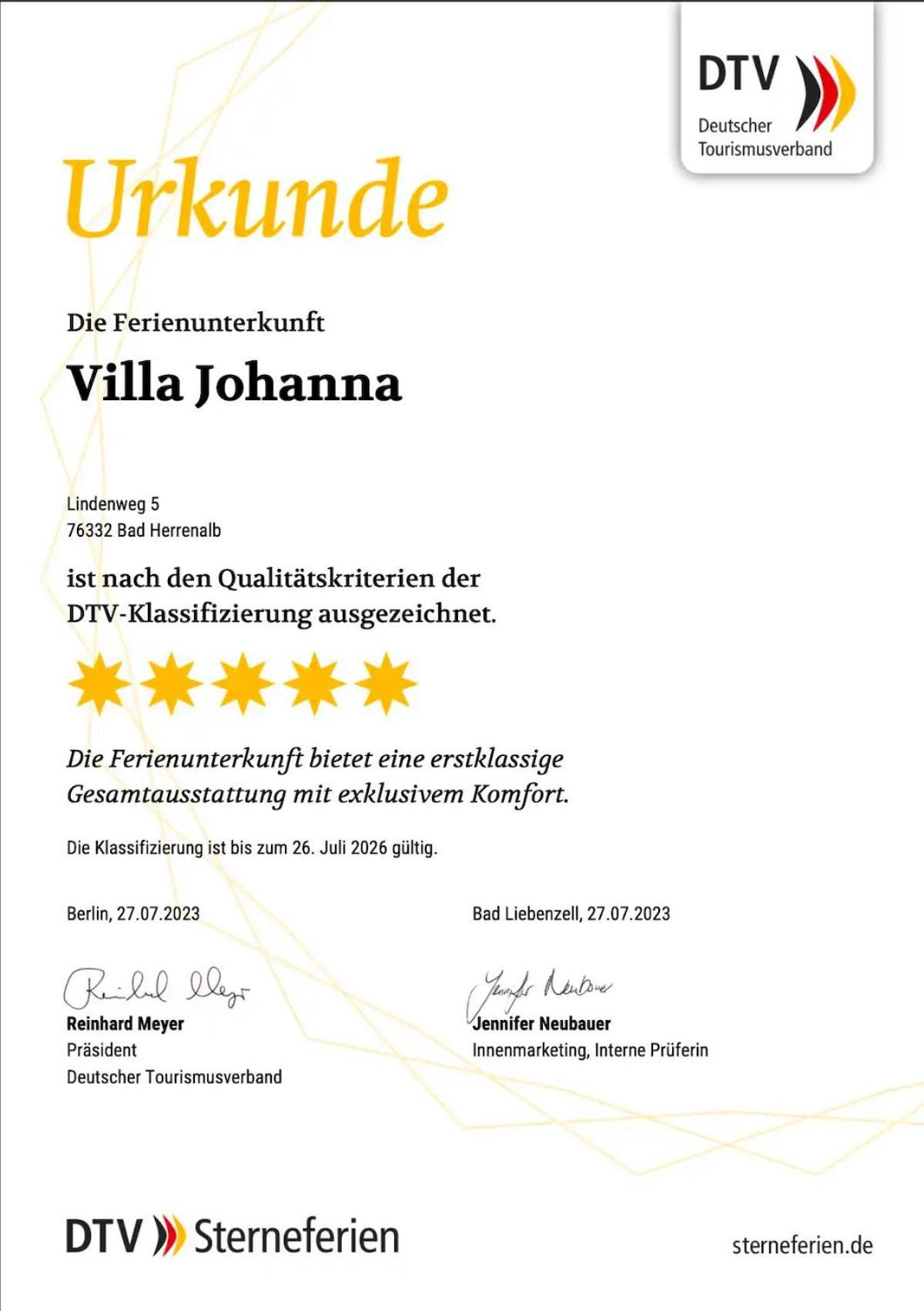 Villa Johanna Bad Herrenalb Eksteriør bilde